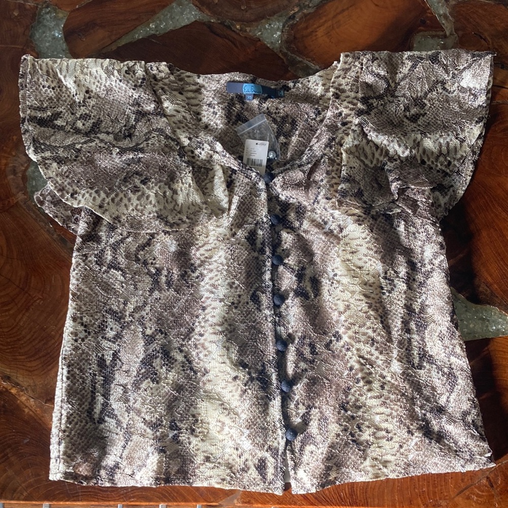 Snake print blouse